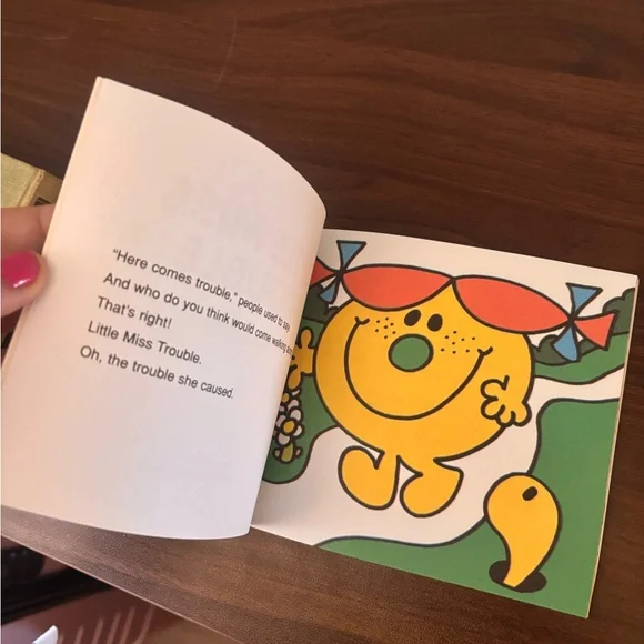 Little Miss Trouble Yellow Character Kids Book by - Picture 3 of 3